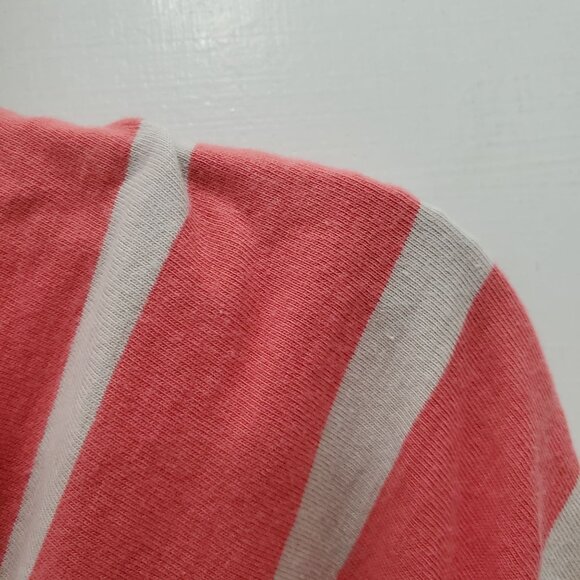 Old Navy Women's Orange Tan Stripe Cap Sleeve Surplus Casual Cotton‎ Dress Sz S - Picture 2 of 7